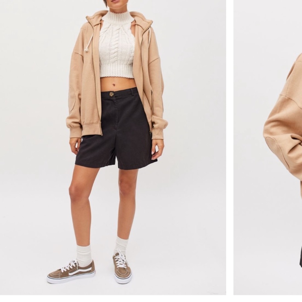 Oversized fit BDG porter zip-up sweatshirt